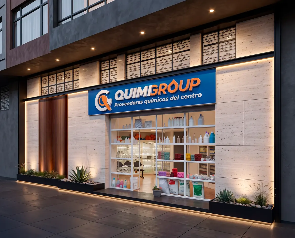 Fachada de la tienda QuimiGroup